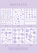 Self-Choice DIY Glitter Tattoos Temporary Tattoo Stickers
