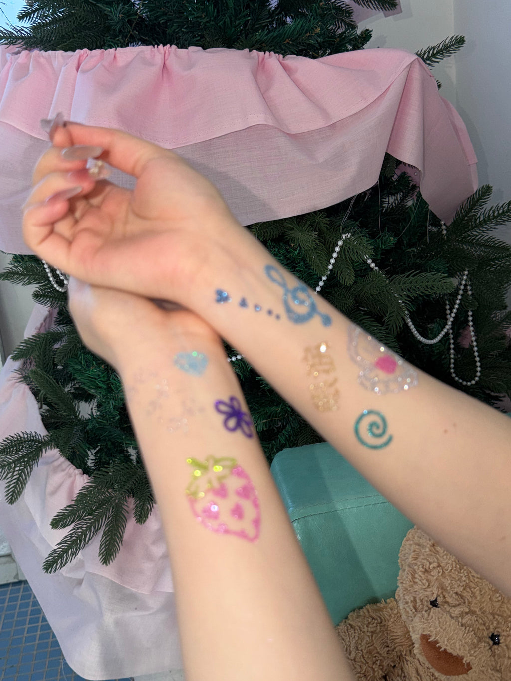10 Sheets Set DIY Glitter Tattoos-series