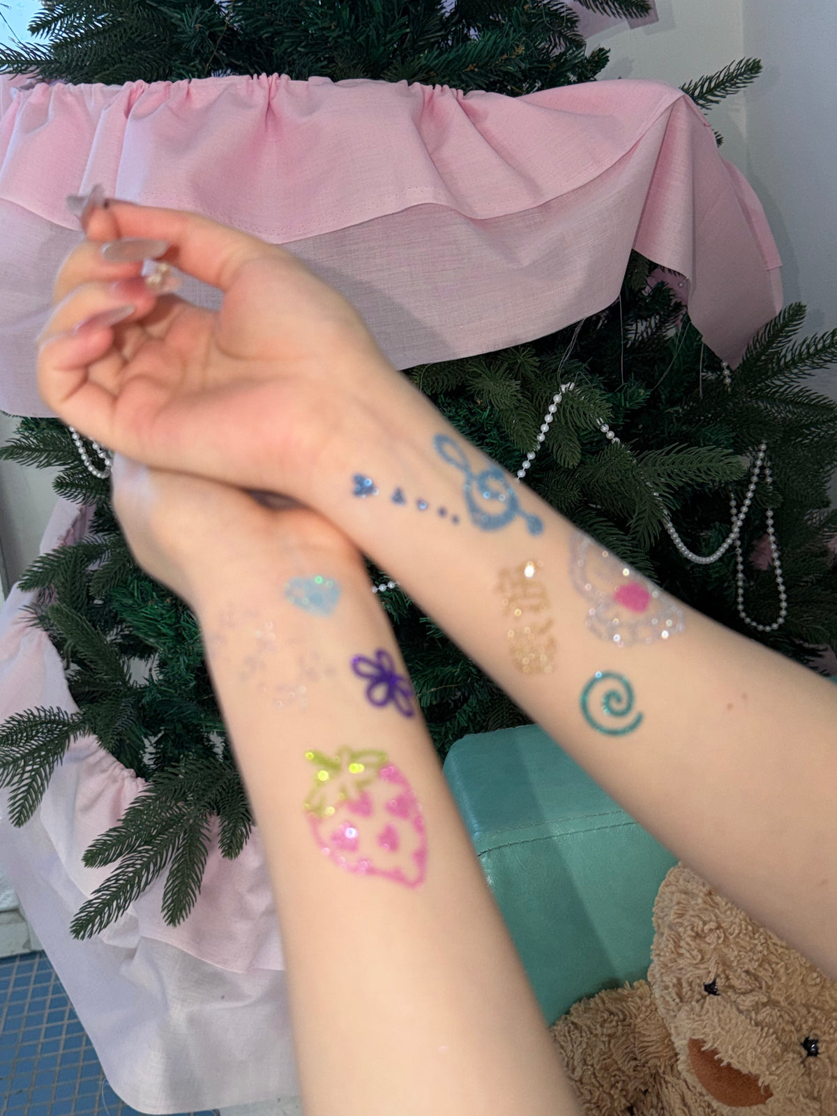 10 Sheets Set DIY Glitter Tattoos-series