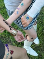 10 Sheets Set DIY Glitter Tattoos-series