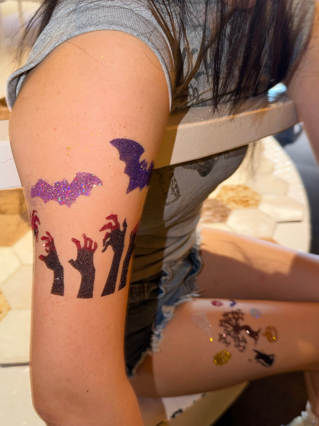 DIY Halloween Phantom Glitter Body Art Kit