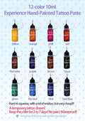 12-COLOR 10ML HENNA
